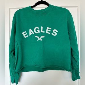 AE Tailgate Philadelphia Eagles Crop Sweatshirt